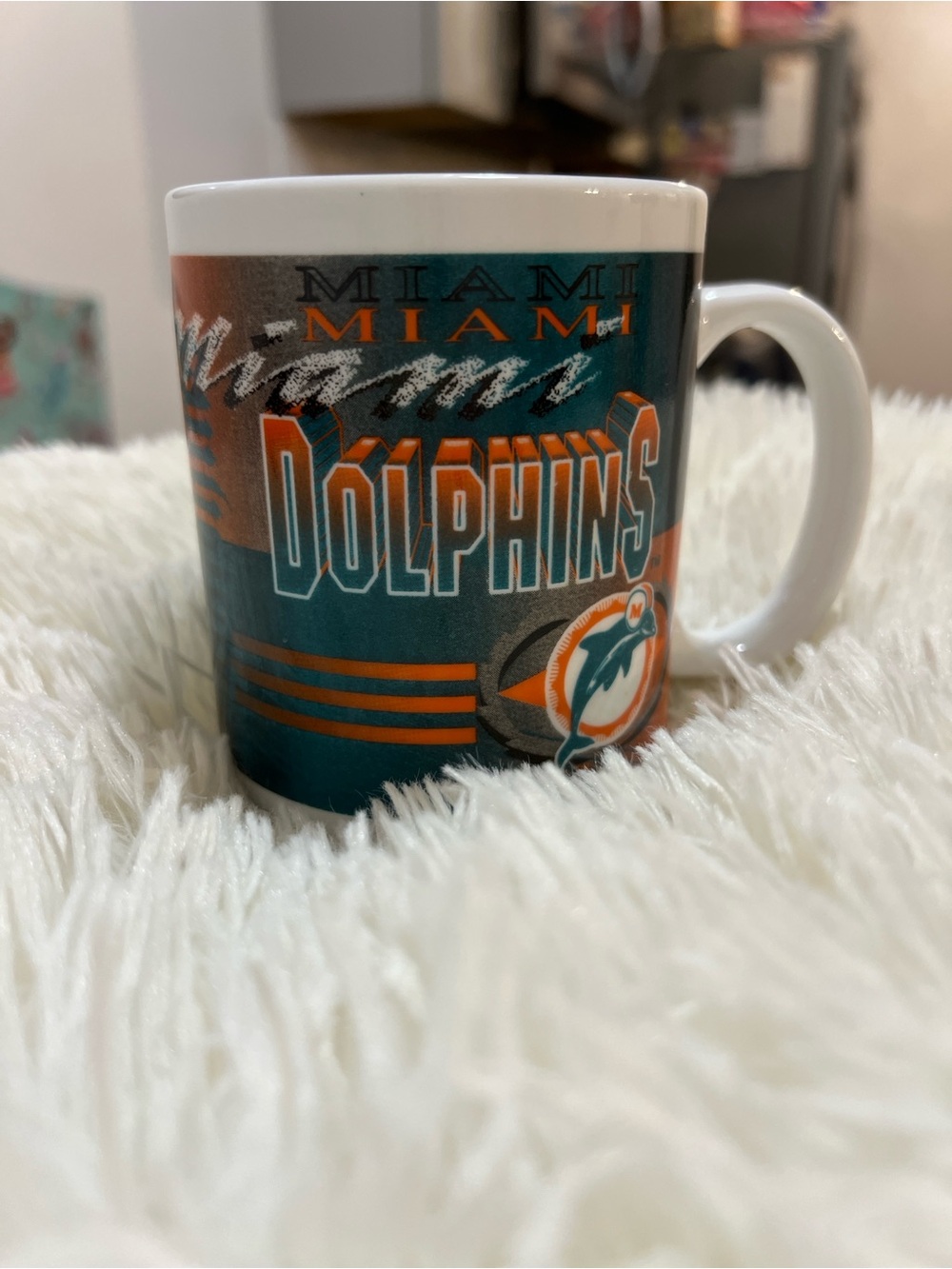 NFL Miami Dolphins Teal and Orange Ceramic Team Mug